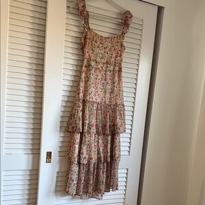 Astr Multicolor Floral Midi Dress